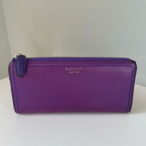 Coach Ultraviolet Legacy Slim Wallet